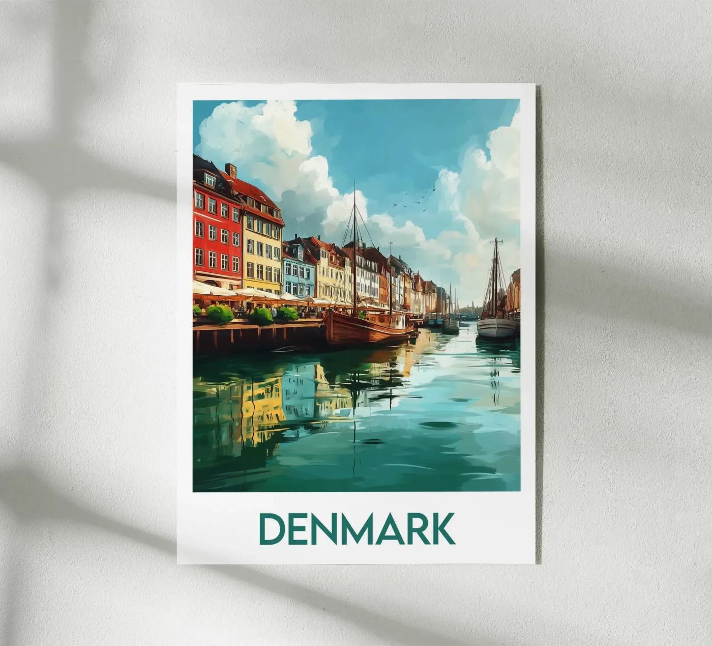 Affiche Danemark plexiglass da Frame the World