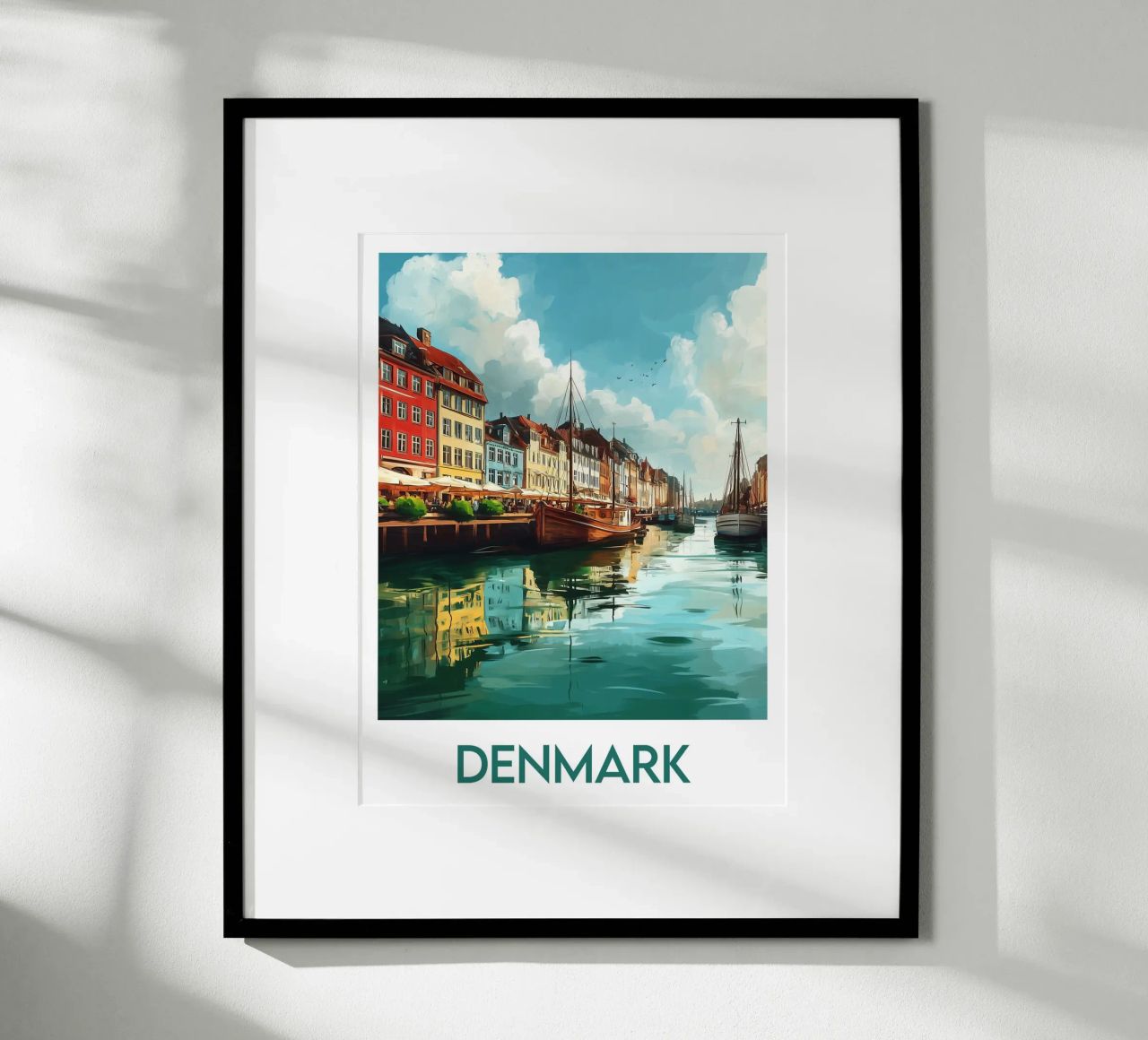 Affiche Danemark poster by Frame the World