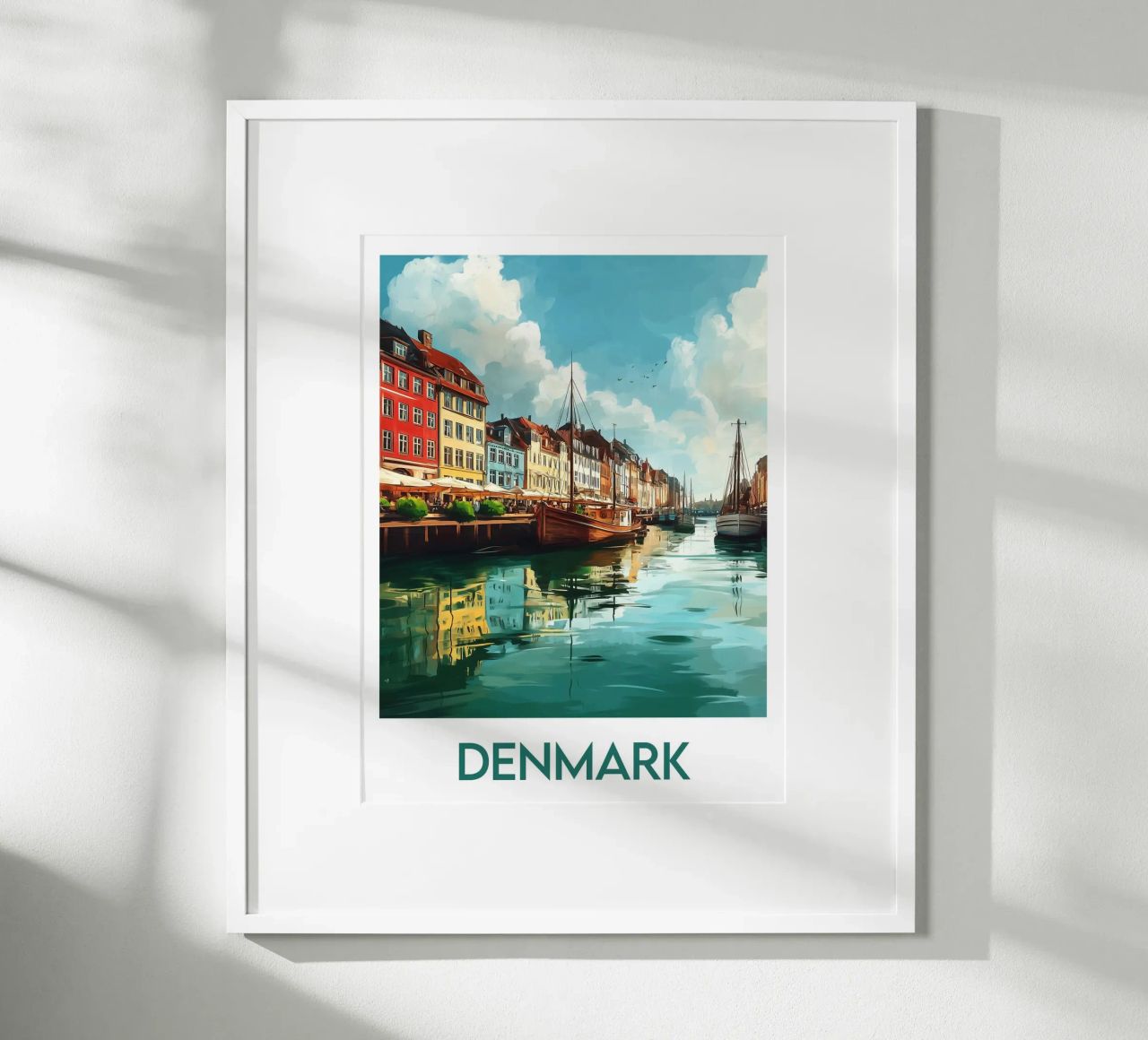 Affiche Danemark poster by Frame the World