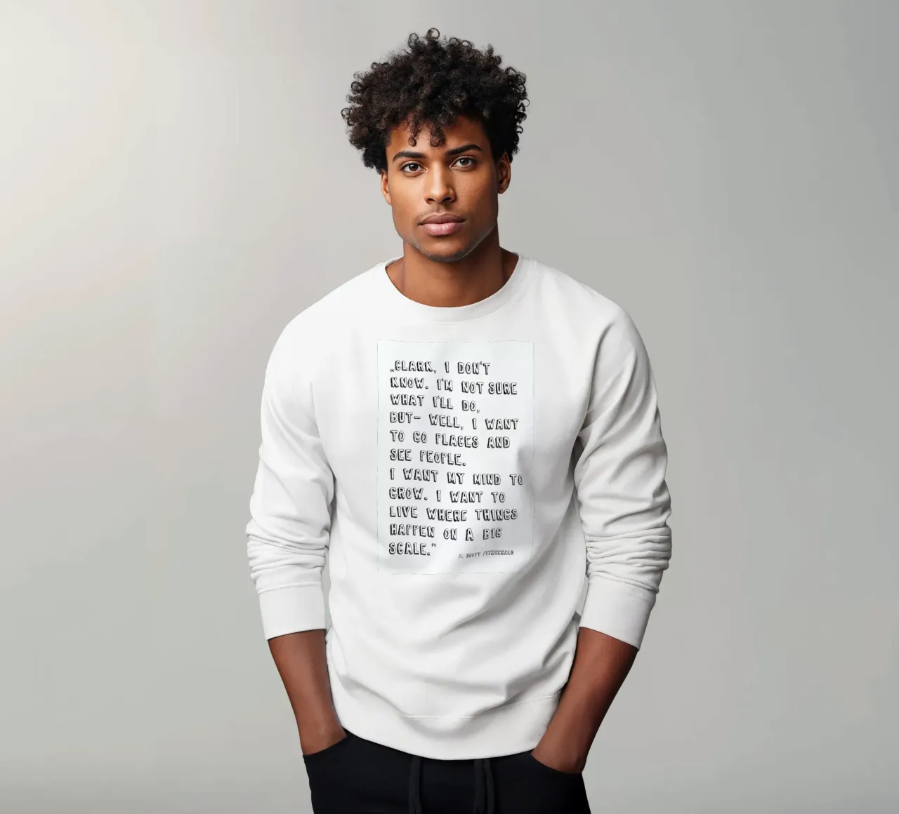 Clark I dont know sweatshirt by PETERSEN