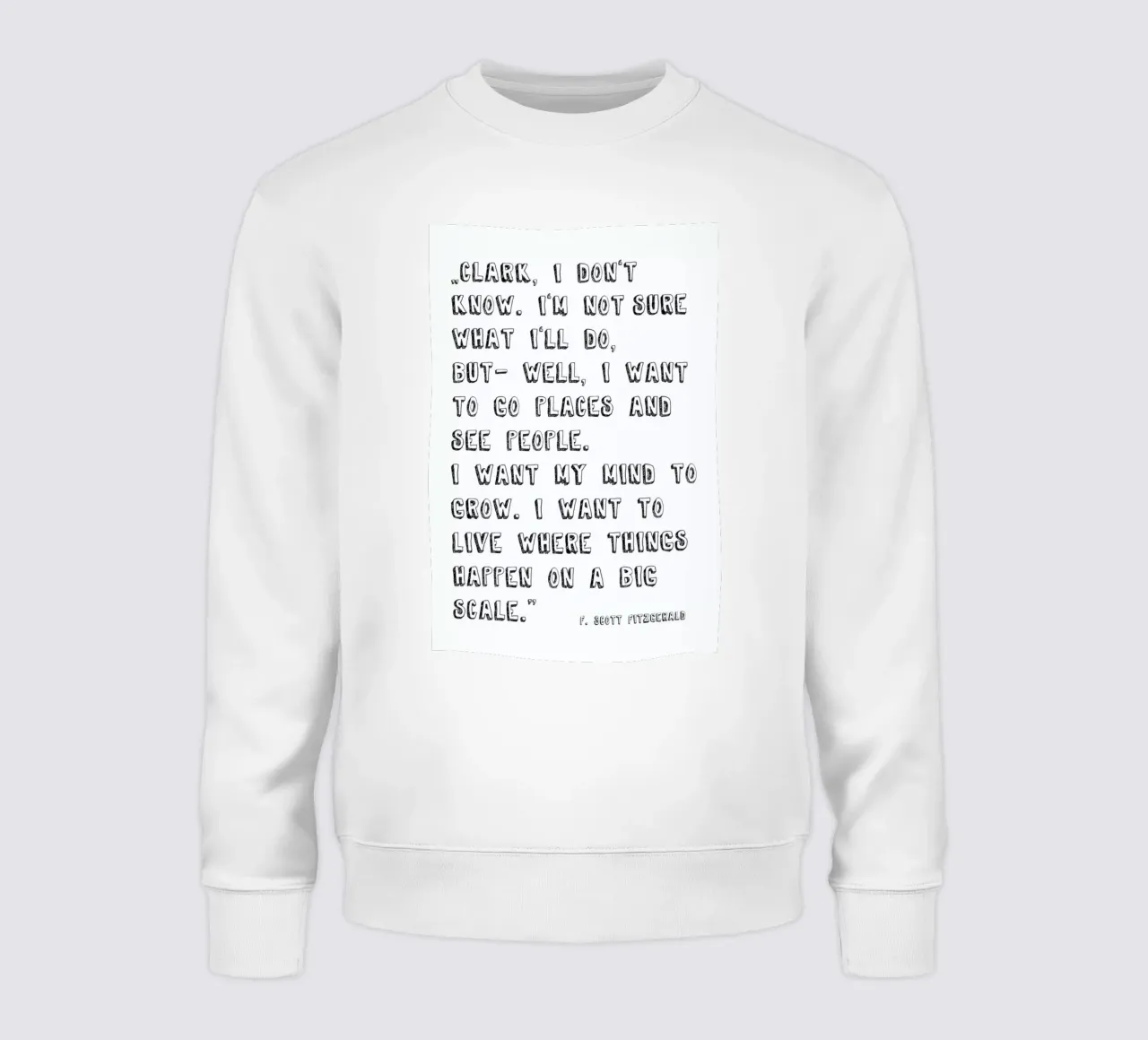 Clark I dont know sweatshirt by PETERSEN