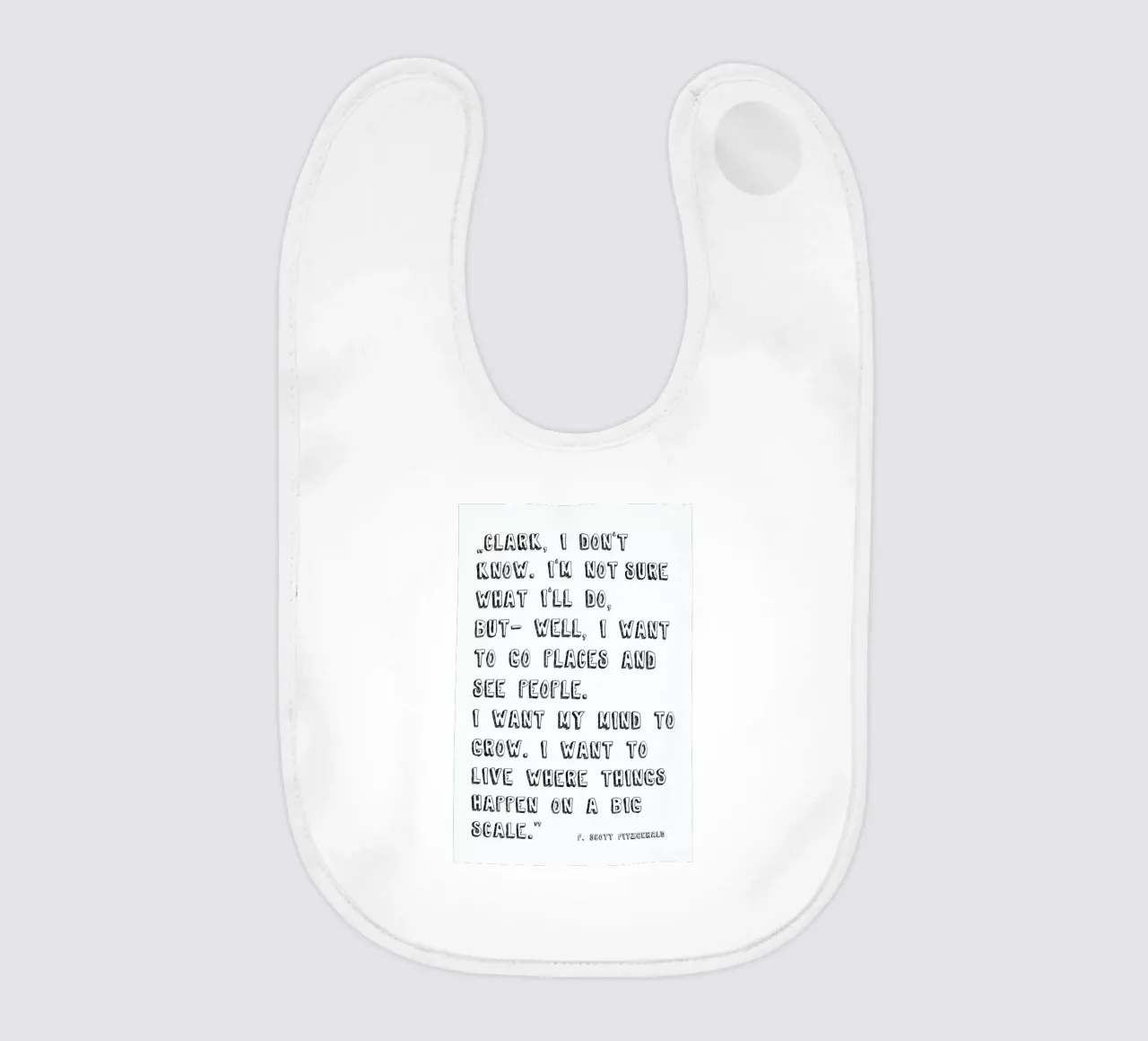 Clark I dont know baby bib by PETERSEN