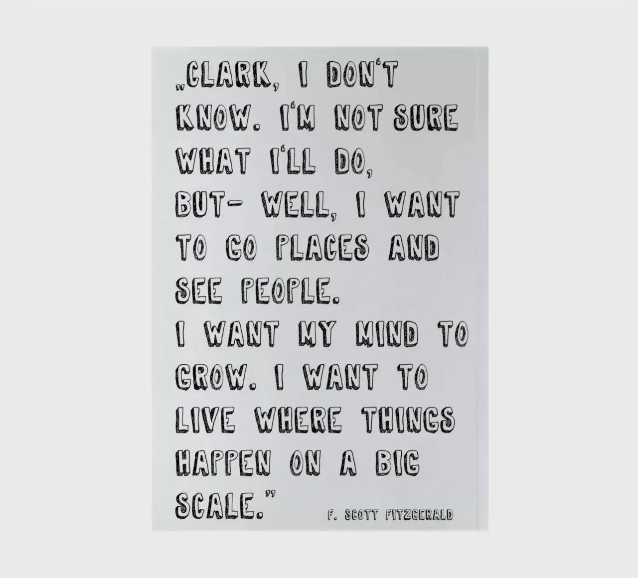 Clark I dont know notebook by PETERSEN