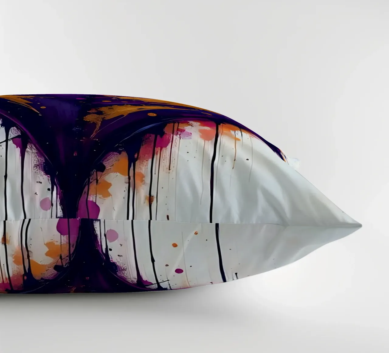 Herz_lila_gold_4 cuscino da Pink- und LoveArt by LK