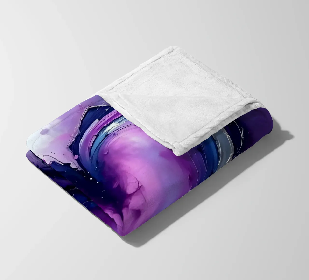 cuore_viola_argento_1 coperta in pile da Pink- und LoveArt by LK