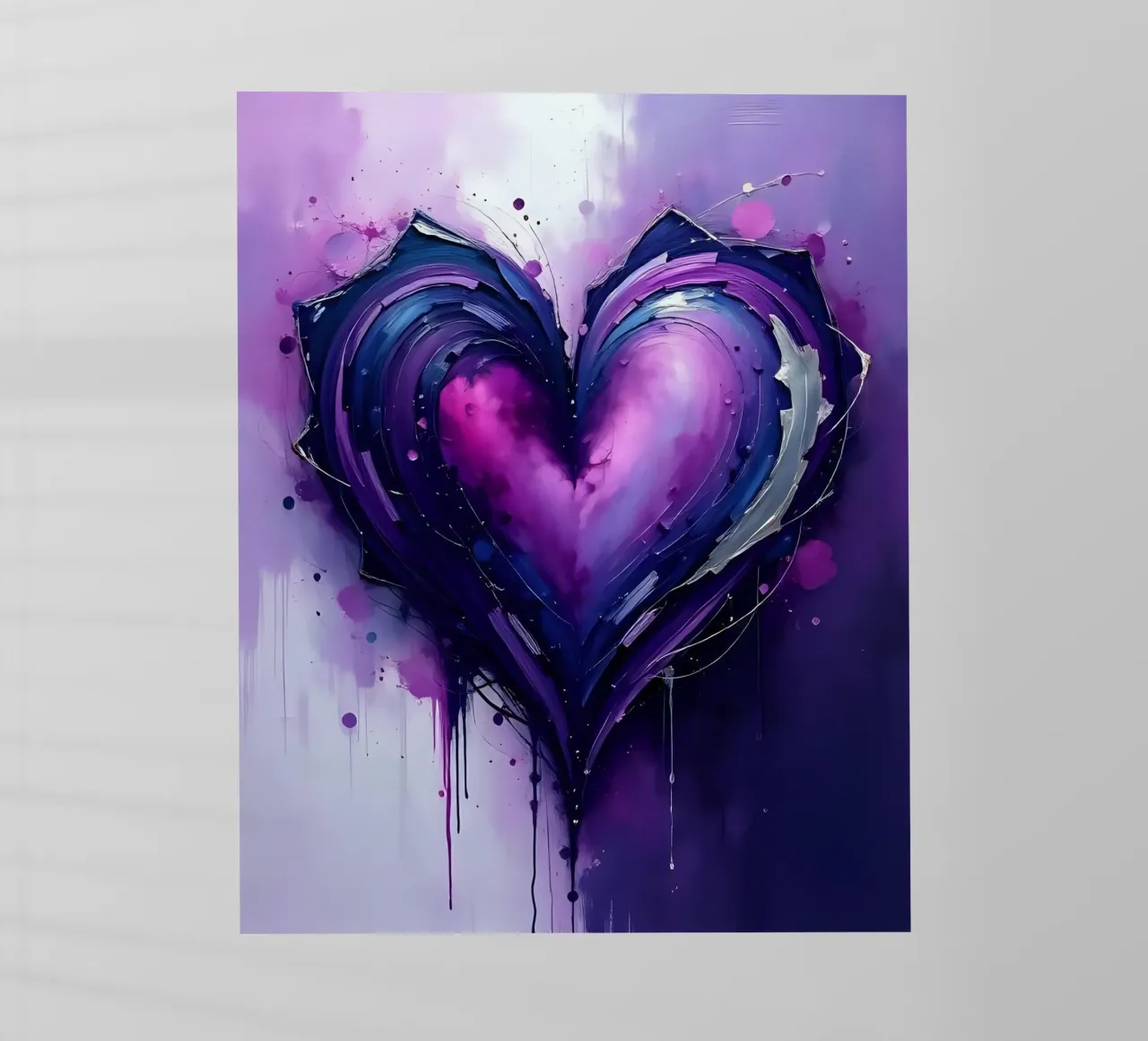 cuore_viola_argento_1 pellicola backlit da Pink- und LoveArt by LK