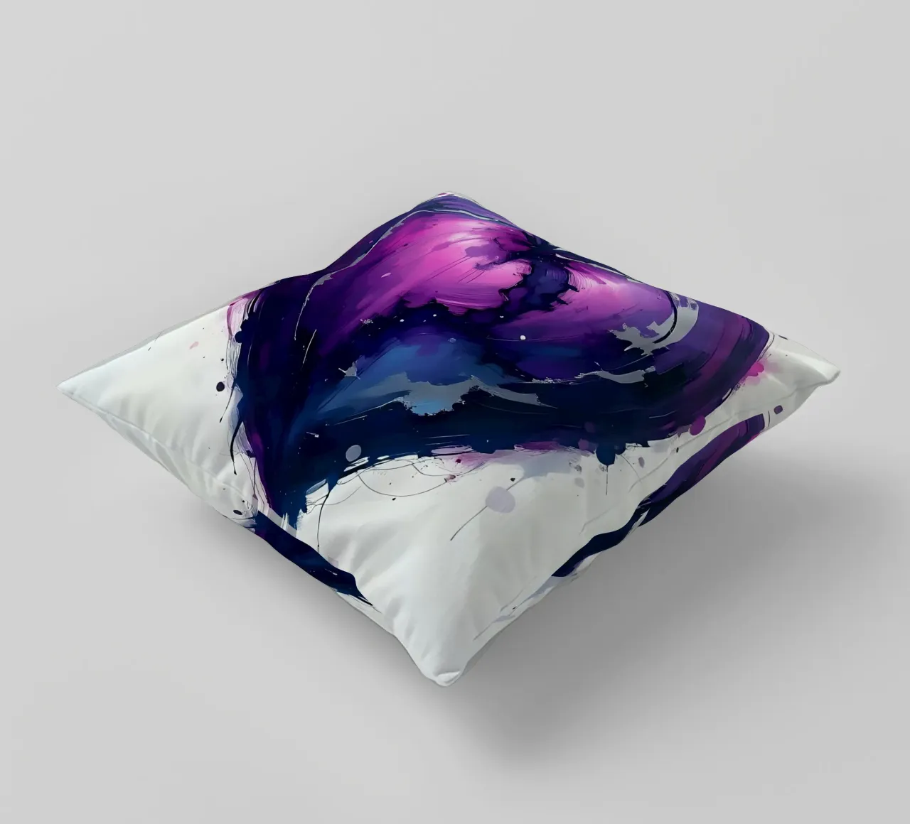 hart_paars_zilver_2 kussen van Pink- und LoveArt by LK