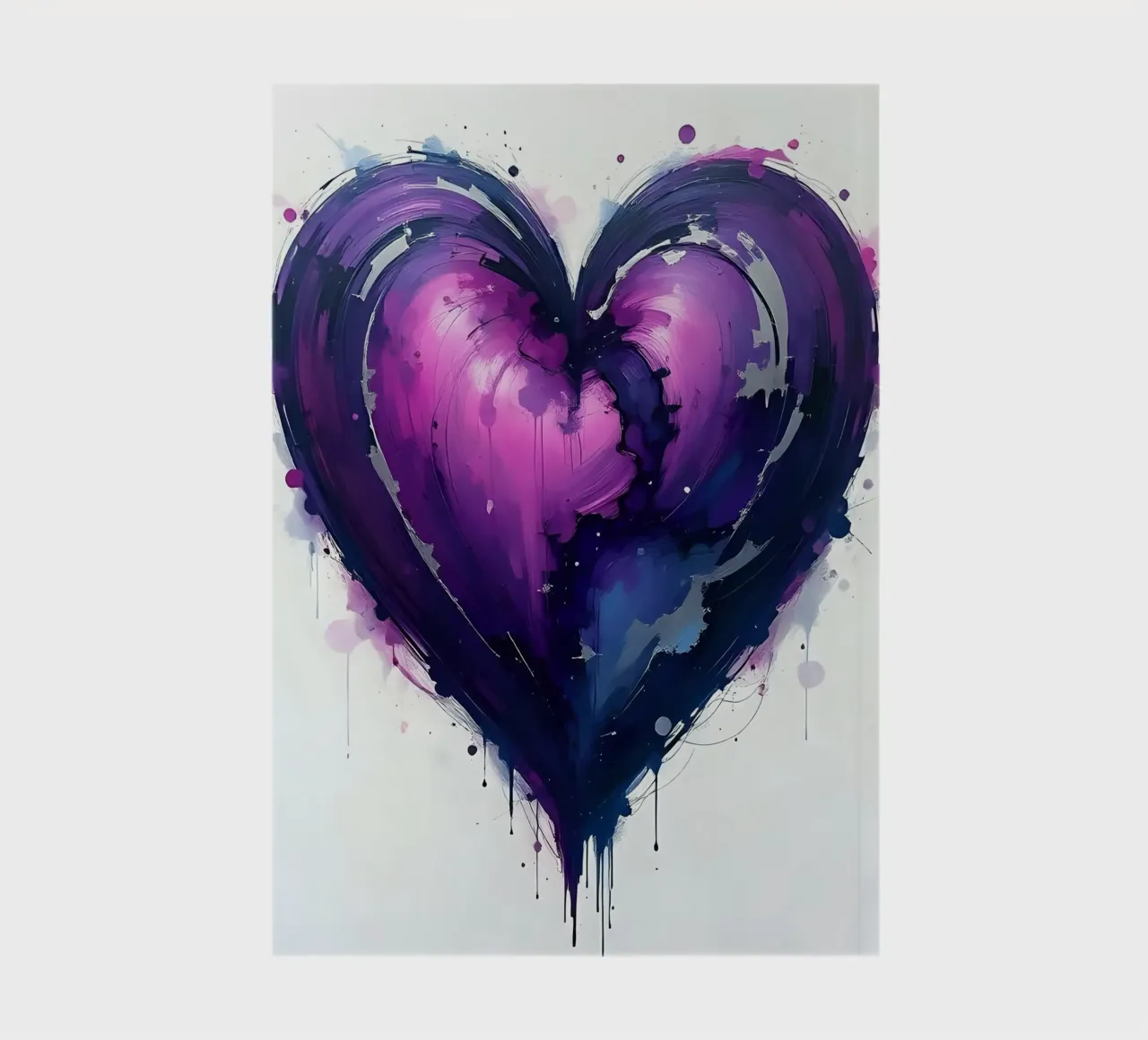 cuore_viola_argento_2 diario da Pink- und LoveArt by LK