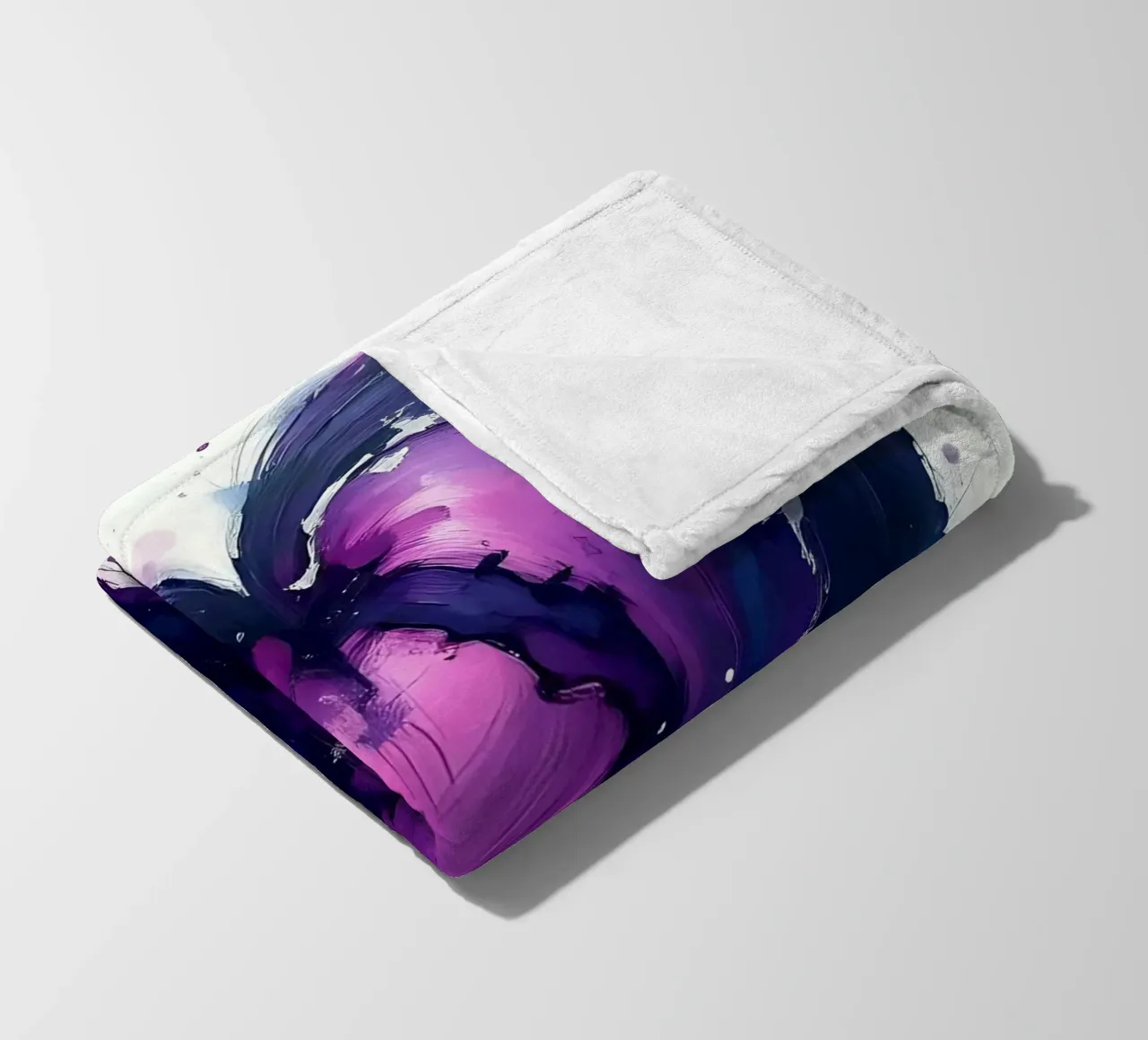 cuore_viola_argento_2 coperta in pile da Pink- und LoveArt by LK