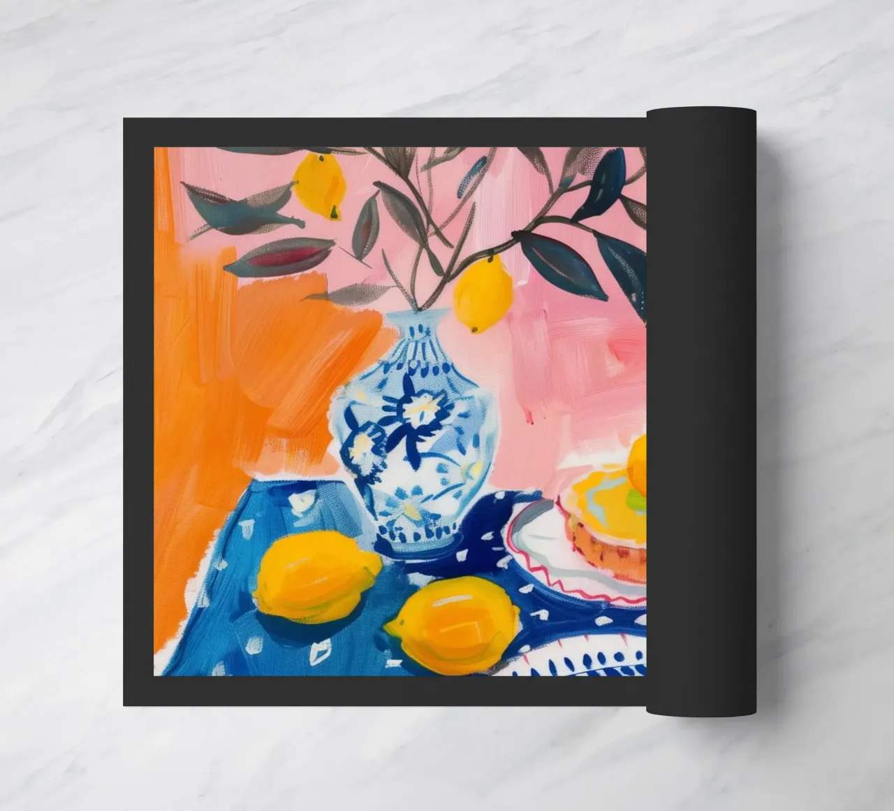 Zitrone Druck, Italien Poster, Zitrone Wandkunst Fußmatte von DolceVita