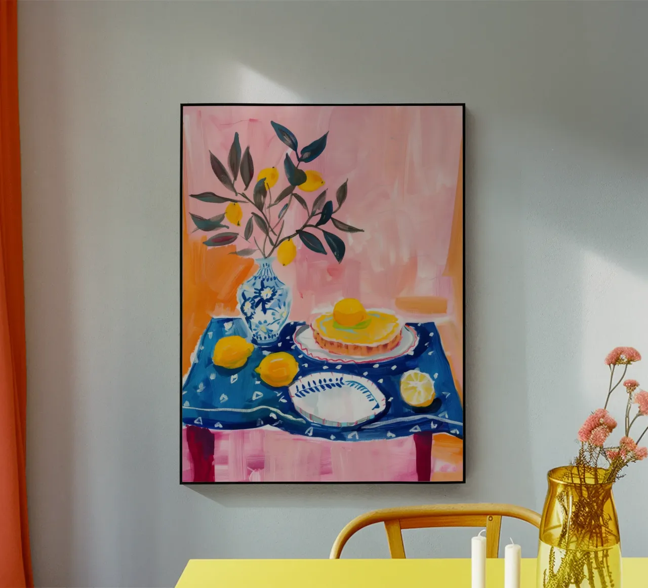 Zitrone Druck, Italien Poster, Zitrone Wandkunst Acryl-Glas von DolceVita
