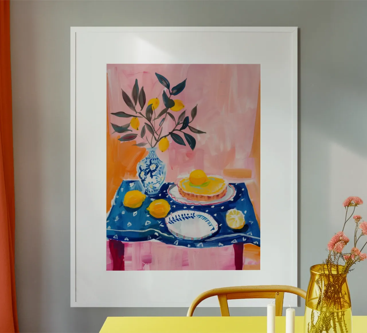 Zitrone Druck, Italien Poster, Zitrone Wandkunst Hahnemühle von DolceVita