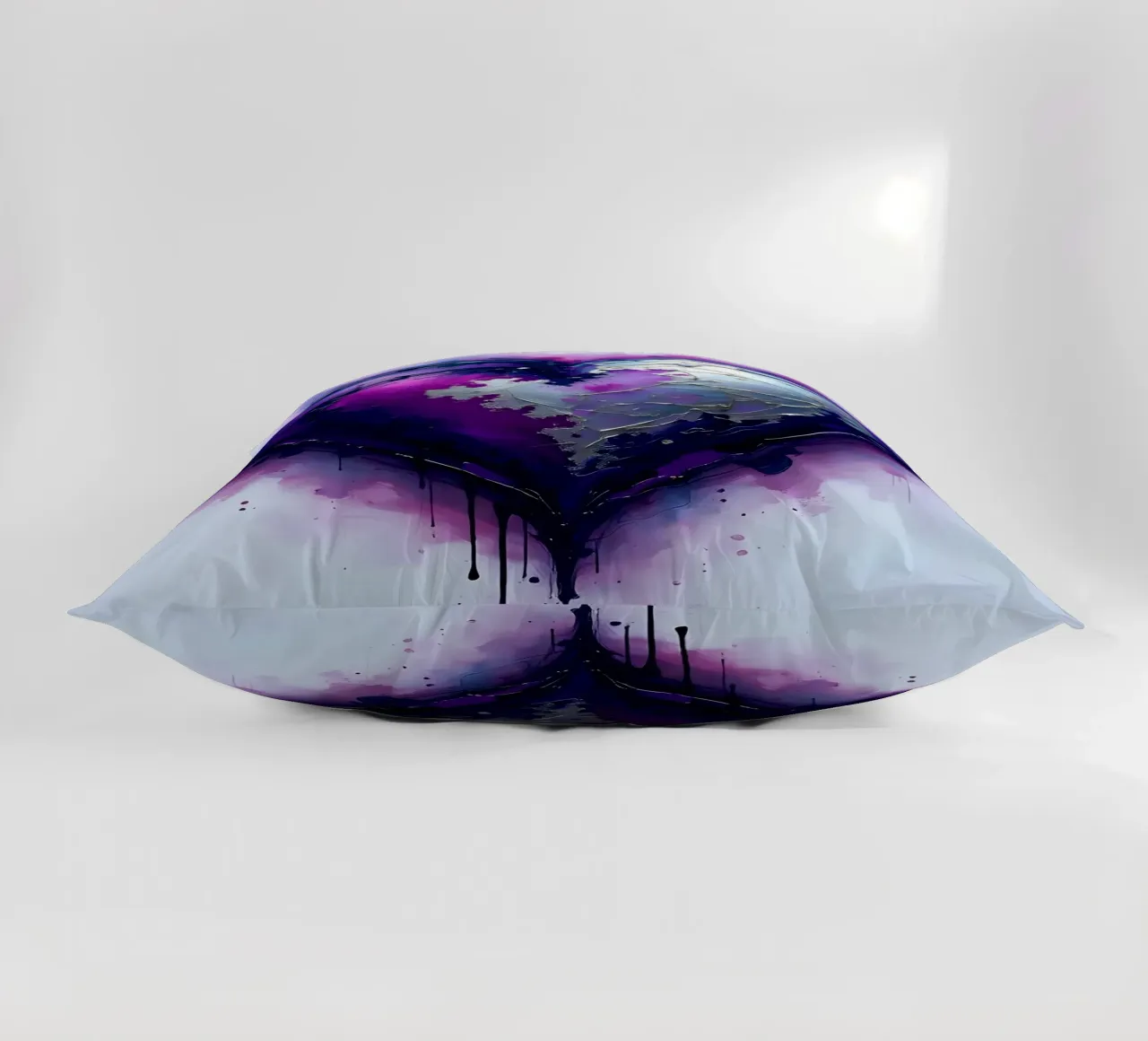 cuore_viola_argento_3 cuscino da Pink- und LoveArt by LK