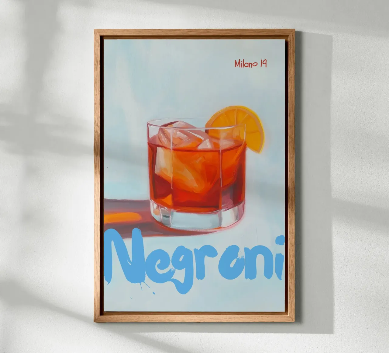 Negroni, Milano tela con Cornice a cassetta da Art Center