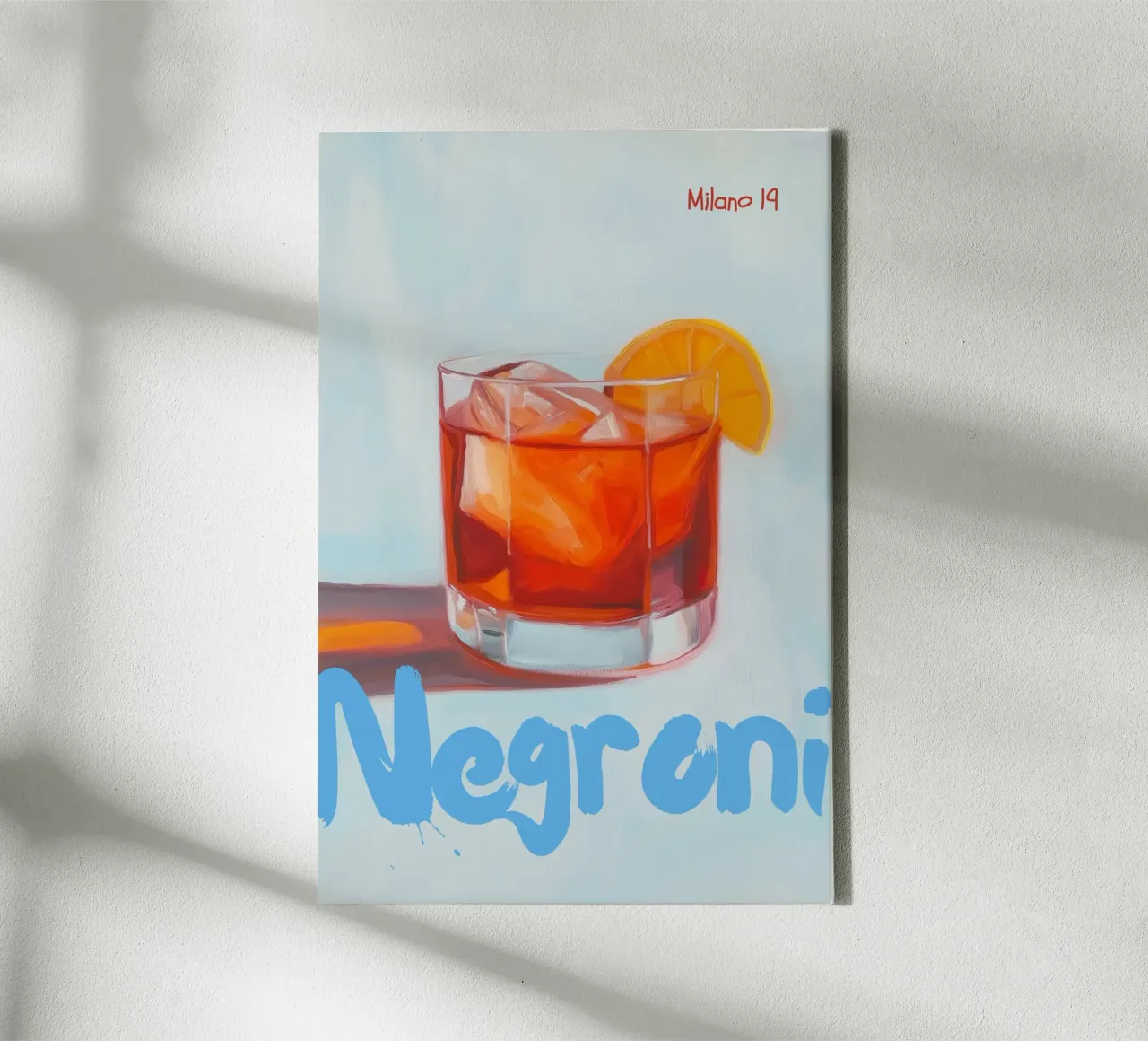 Negroni, Milano tela con Cornice a cassetta da Art Center