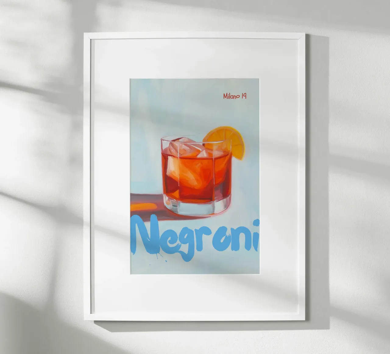Negroni, Milano poster con telaio in plastica da Art Center