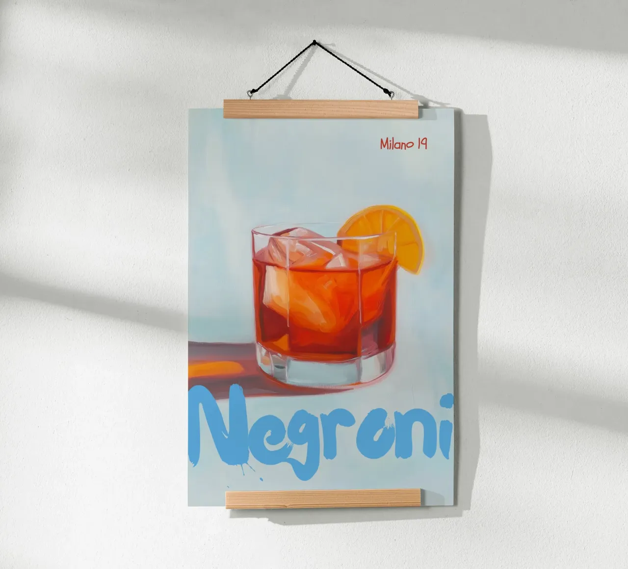 Negroni, Milano poster con telaio in plastica da Art Center
