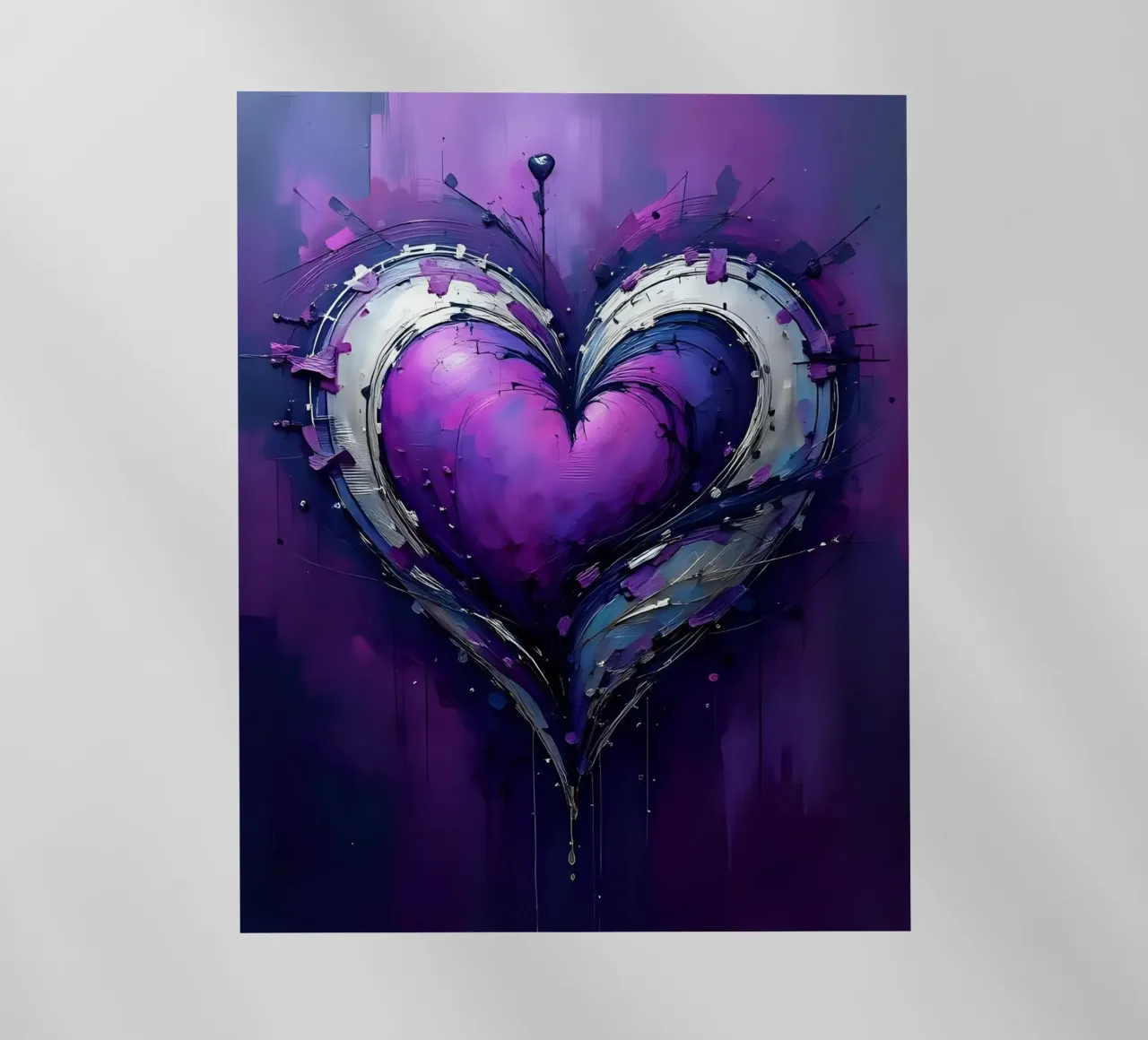 cuore_viola_argento_4 pellicola backlit da Pink- und LoveArt by LK
