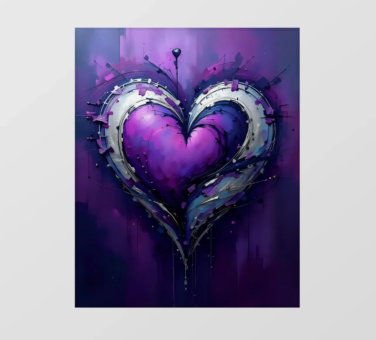 cuore_viola_argento_4 pellicola backlit da Pink- und LoveArt by LK