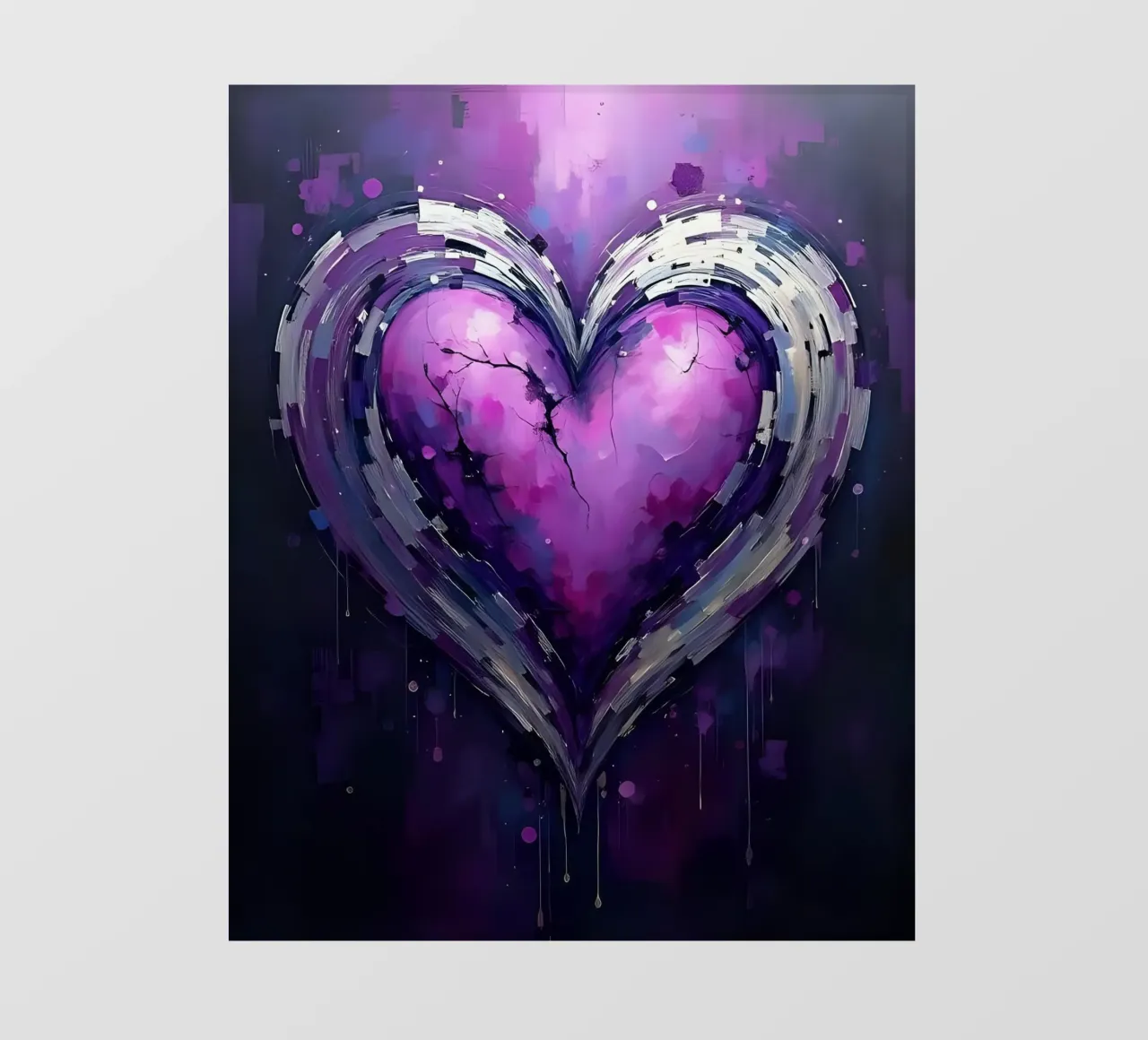 cuore_viola_argento_5 pellicola backlit da Pink- und LoveArt by LK