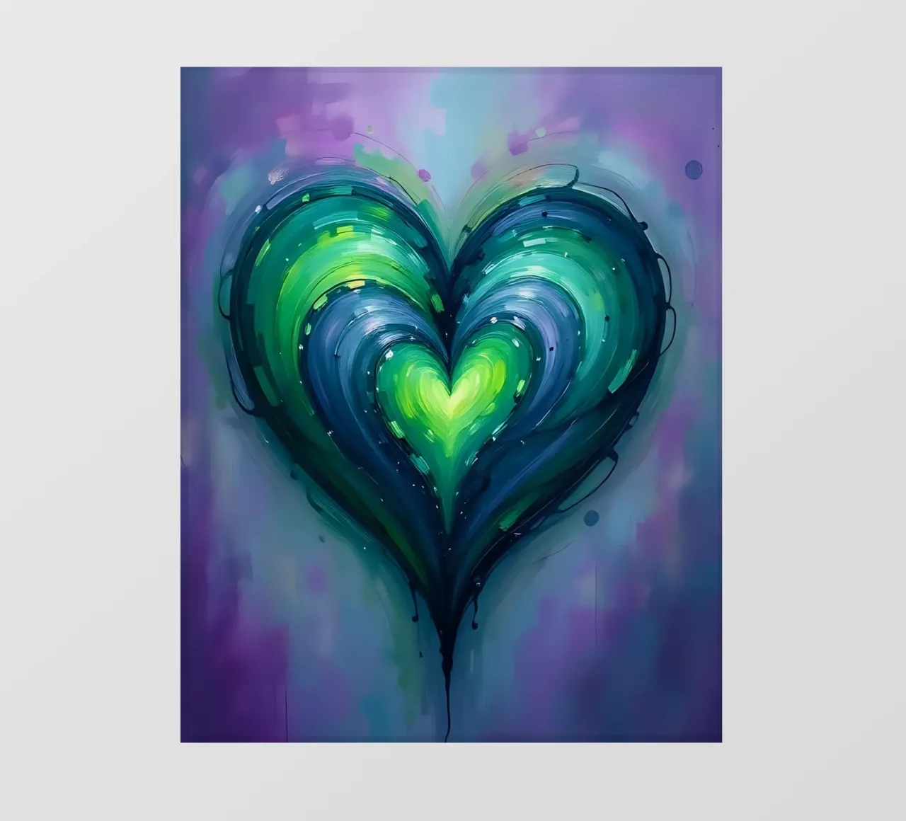 cuore_viola_verde_2 pellicola backlit da Pink- und LoveArt by LK