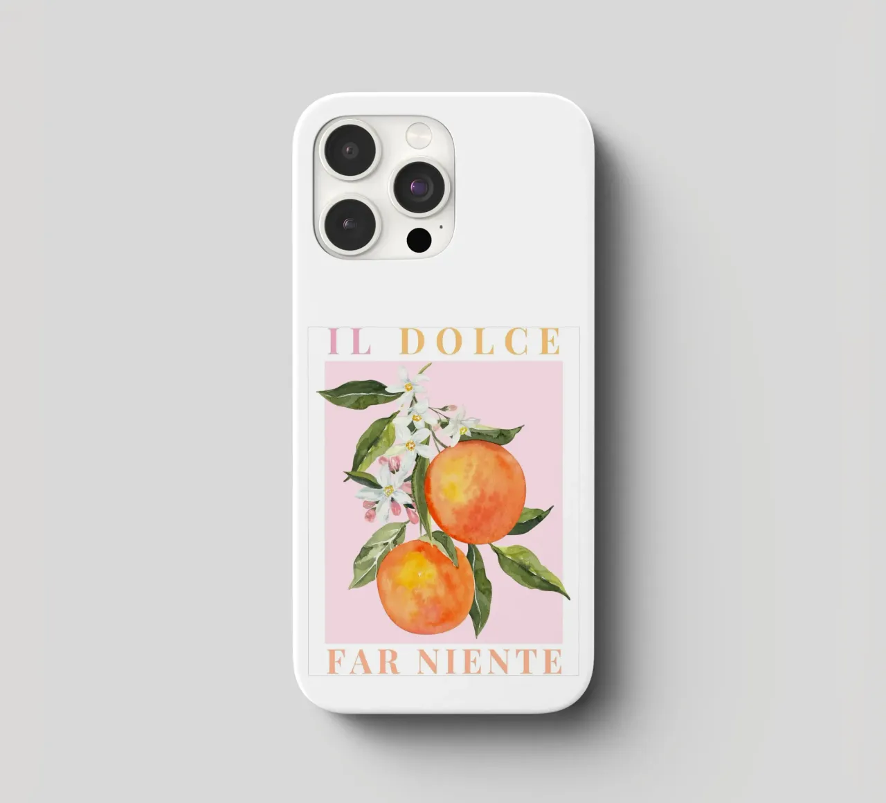 Orange Italy Poster, The Dolce Far Niente iphone case by DolceVita