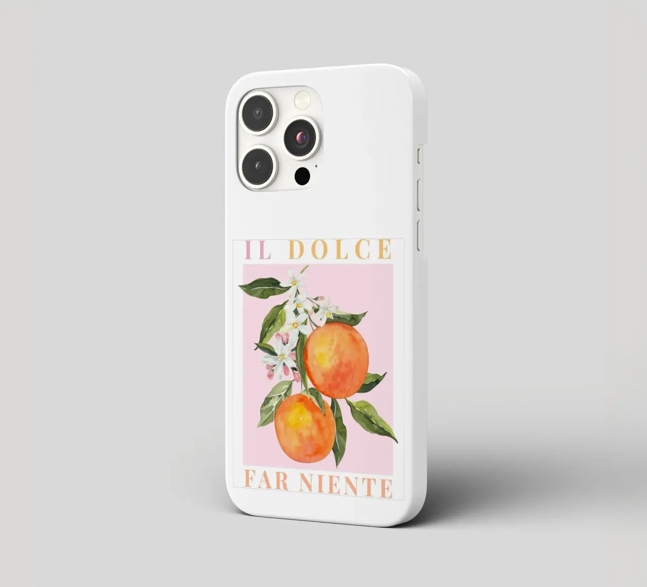 Orange Italy Poster, The Dolce Far Niente iphone case by DolceVita