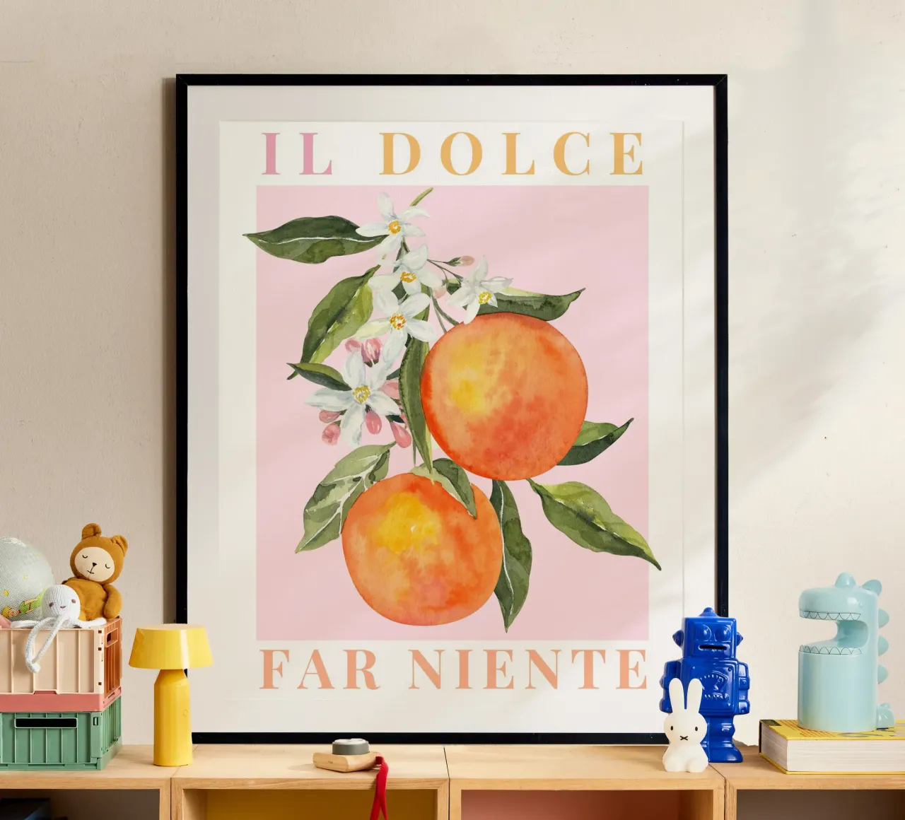 Orange Italy Poster, Il Dolce Far Niente poster da DolceVita