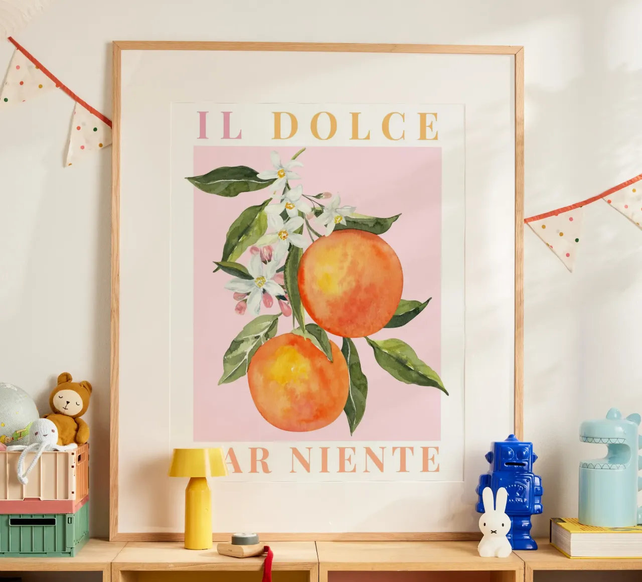 Orange Italy Poster, Il Dolce Far Niente poster da DolceVita