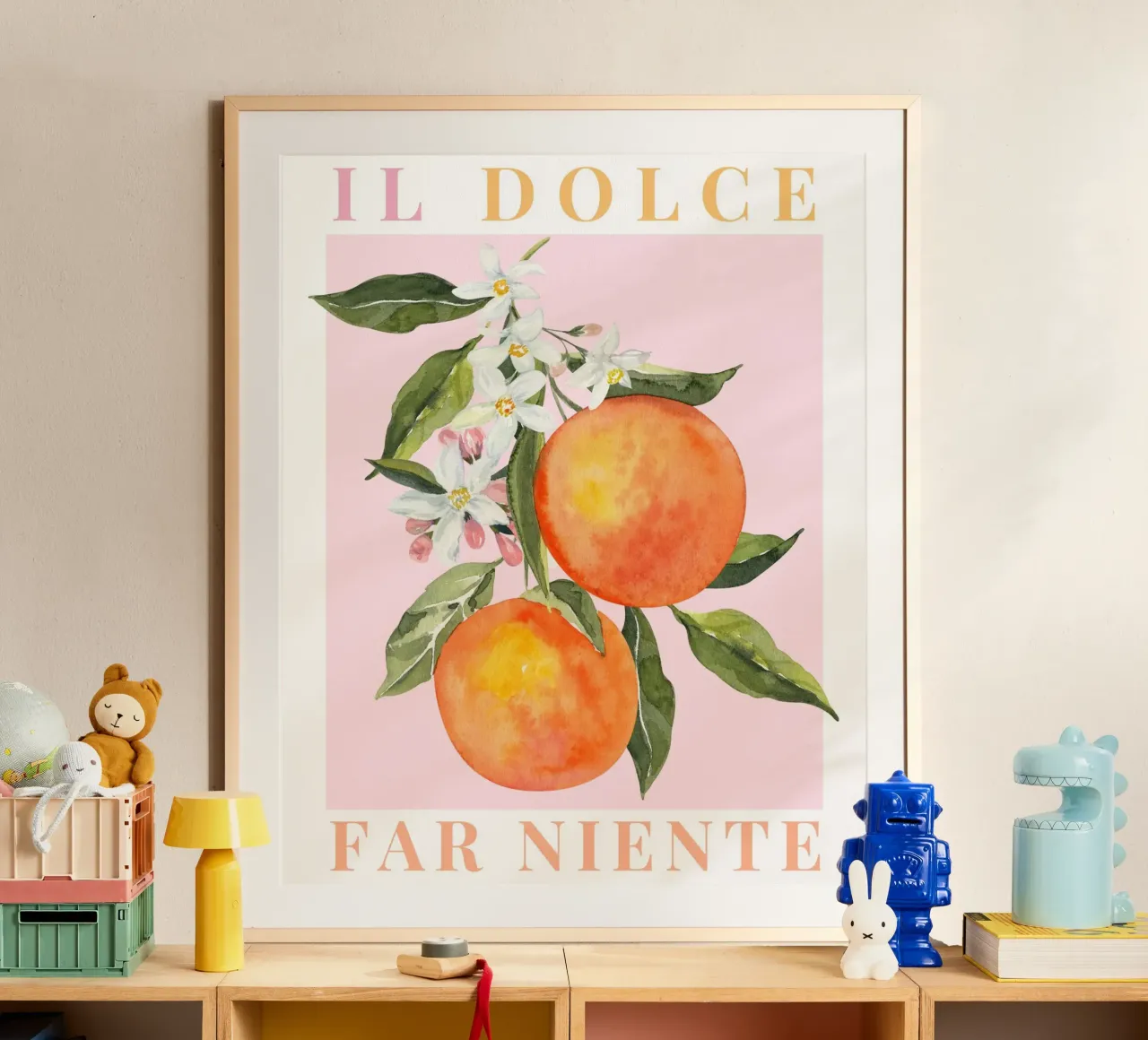 Orange Italy Poster, Il Dolce Far Niente poster da DolceVita