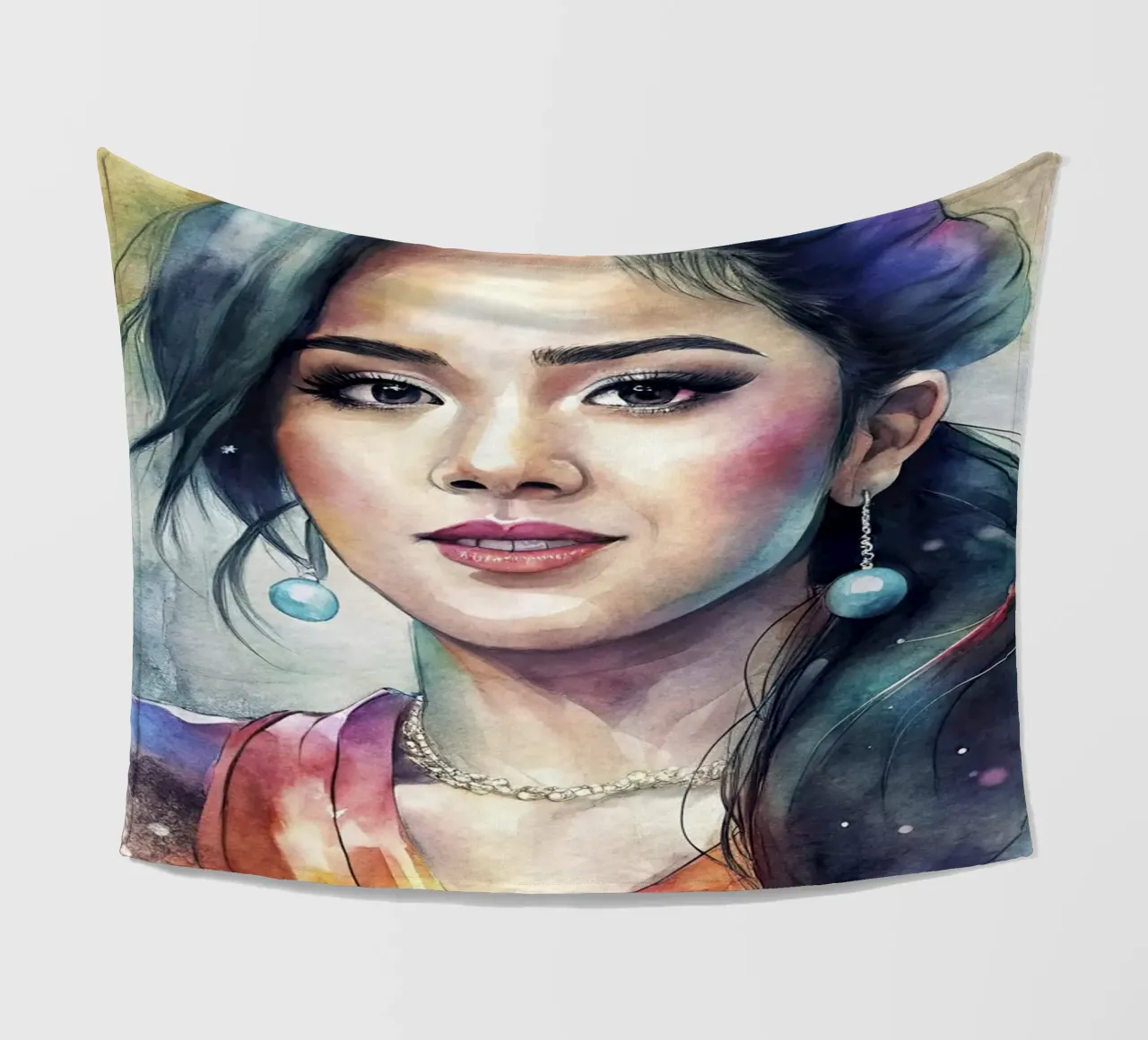 Becky g in acquerello coperta in pile da 🎁 ARTVI-SHOP