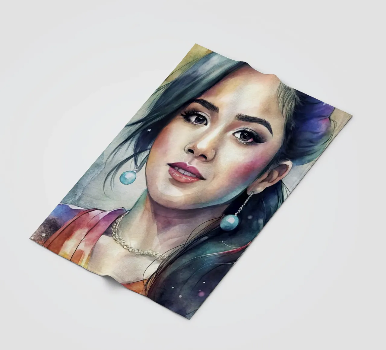 Becky g in acquerello coperta in pile da 🎁 ARTVI-SHOP