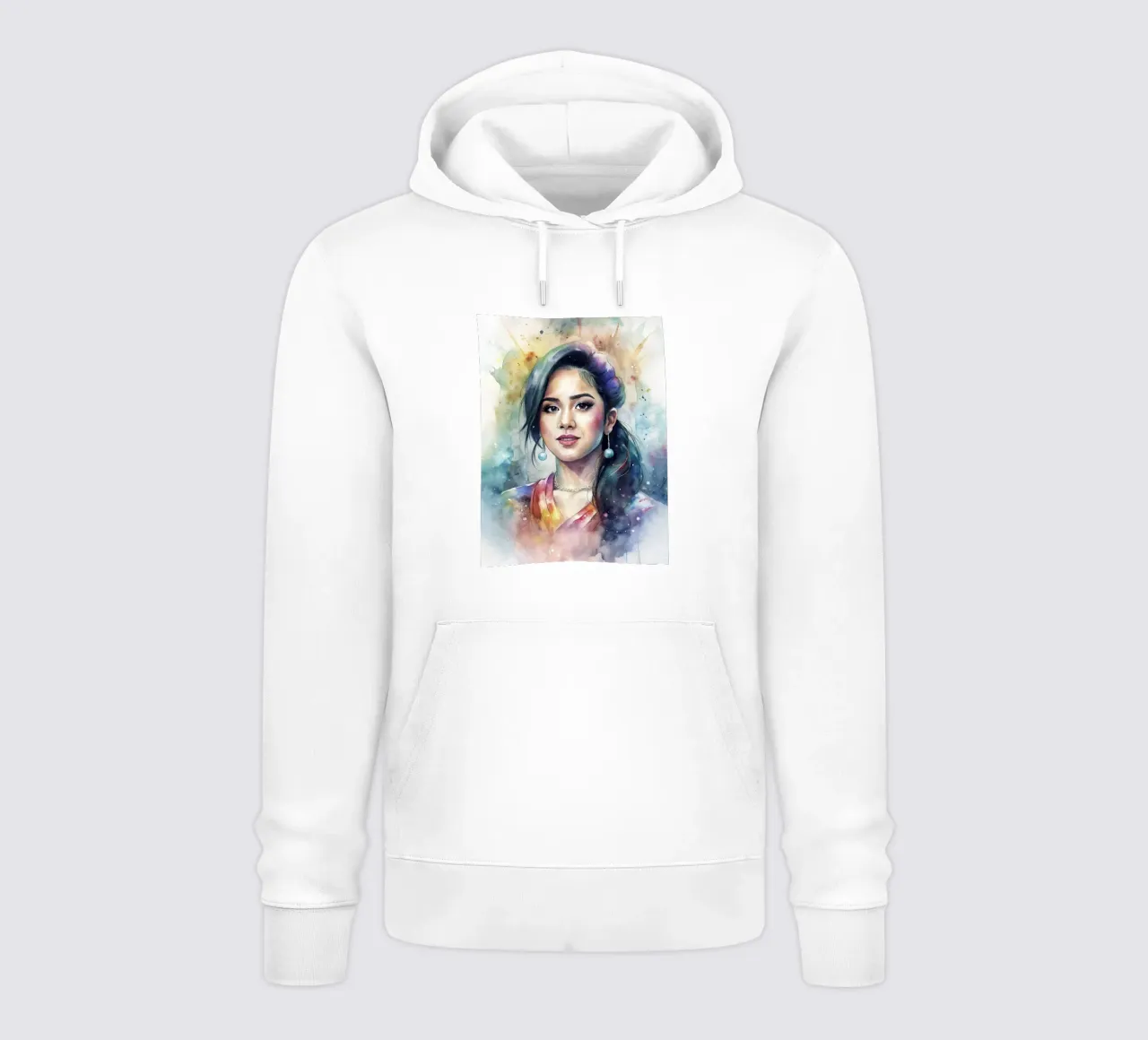 Becky g in acquerello felpa con cappuccio da ARTVI-SHOP