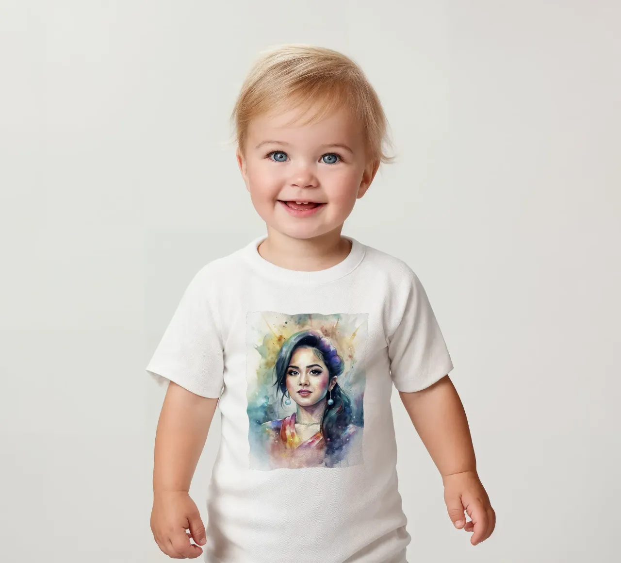 Becky g in acquerello maglietta neonato da 🎁 ARTVI-SHOP