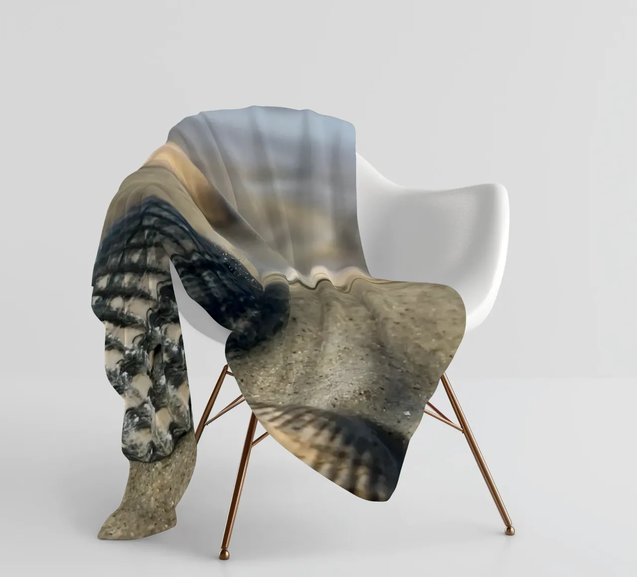 Mussels in the Ocean fleece blanket by Sophies