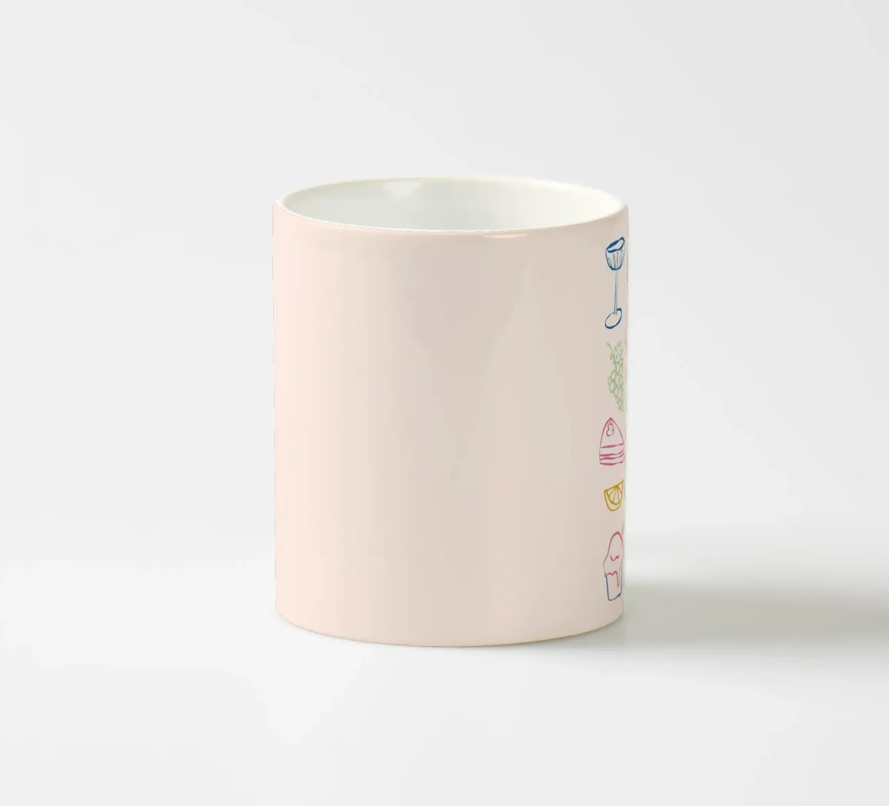 Arte italiana, Poser del vino, cibo italiano tazza in ceramica da DolceVita