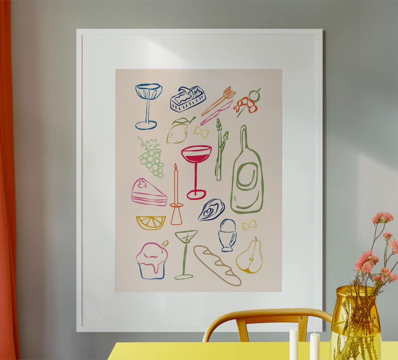 Italian Art, Wine Poser, Italian Food poster by DolceVita