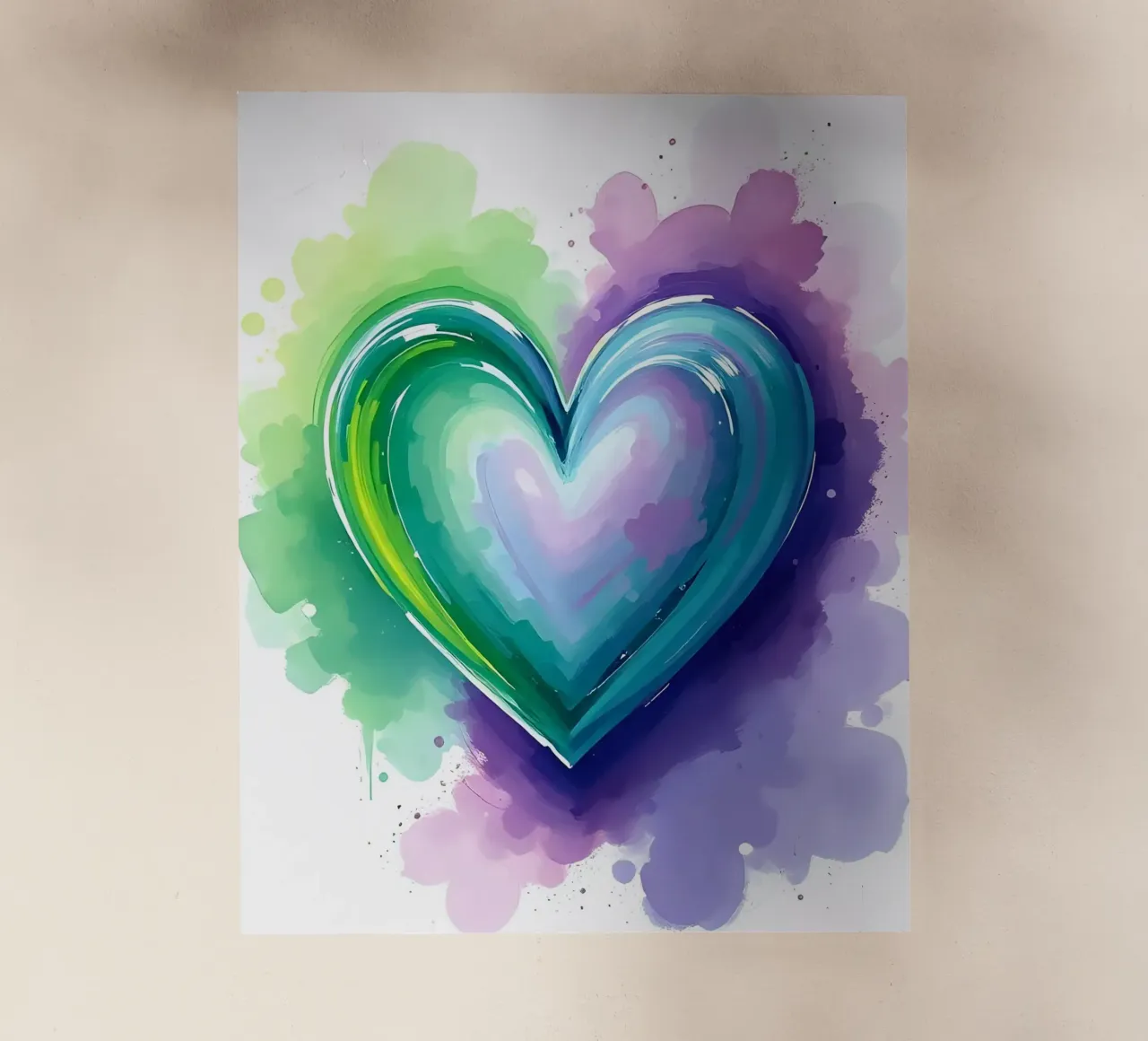cuore_viola_verde_5 pellicola backlit da Pink- und LoveArt by LK