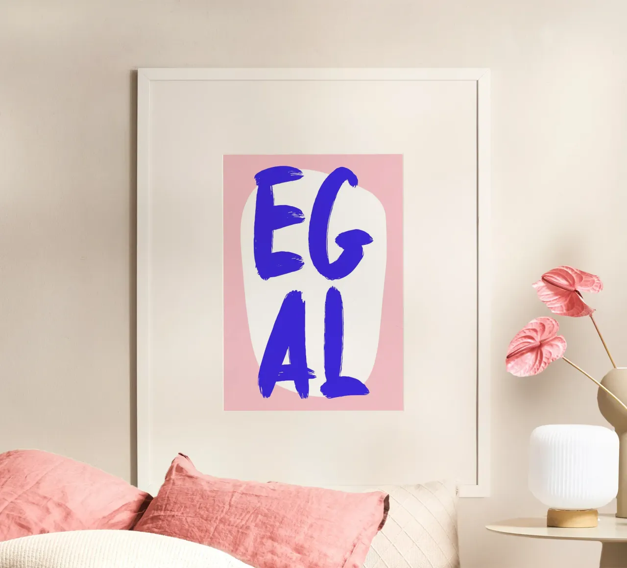 Egal poster con telaio in alluminio da BAINAI QUOTES