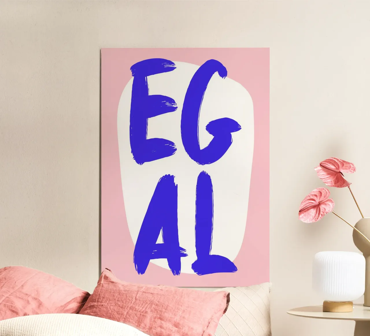 Egal poster con telaio in alluminio da BAINAI QUOTES