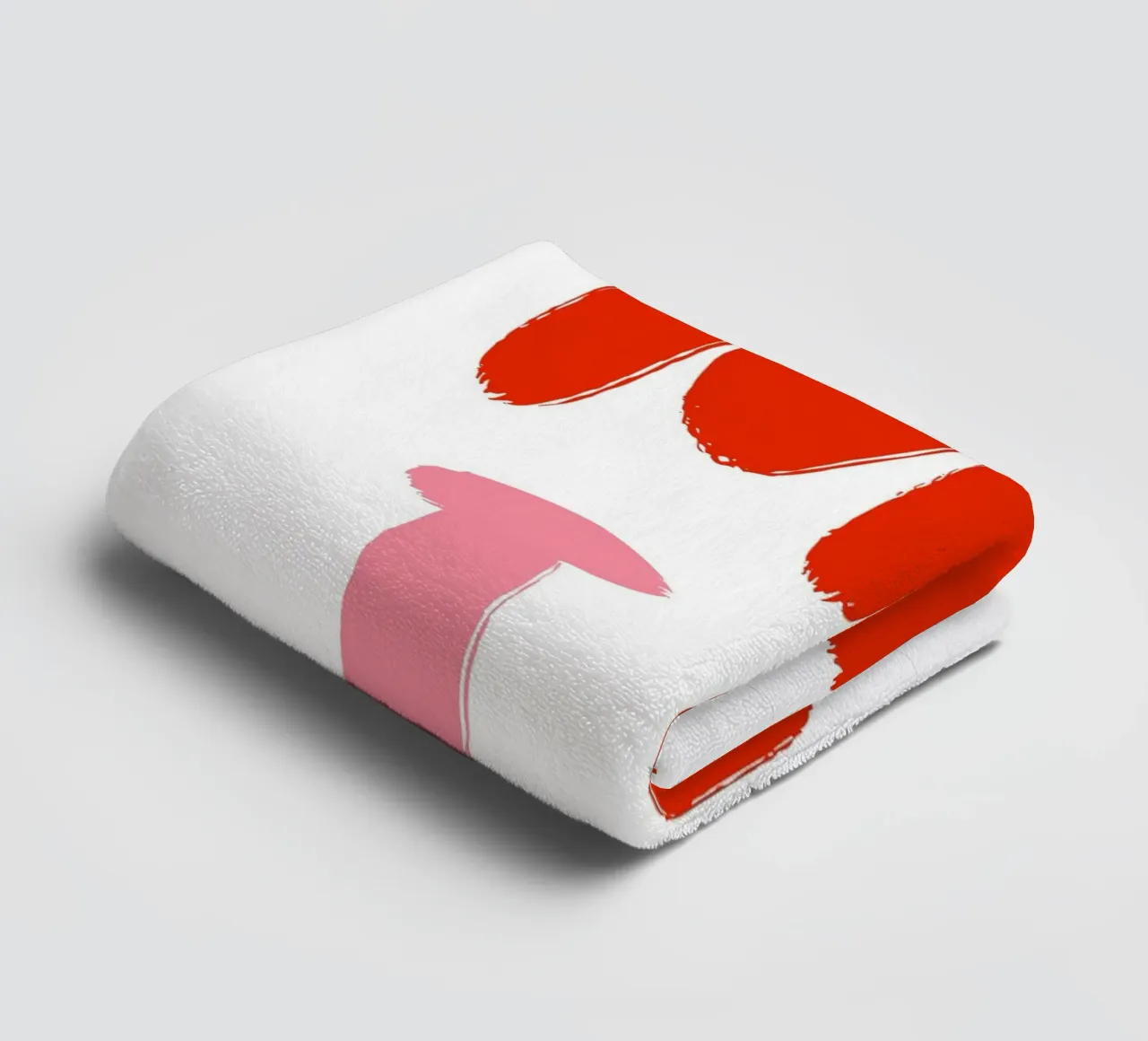 Moin rosa rot asciugamano da bagno da BAINAI QUOTES