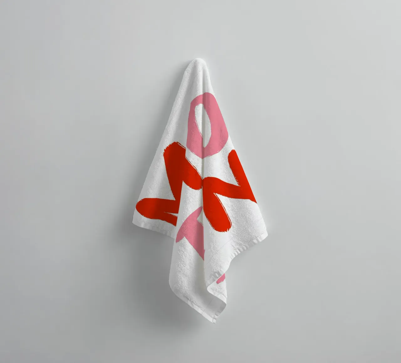 Moin rosa rot asciugamano da bagno da BAINAI QUOTES