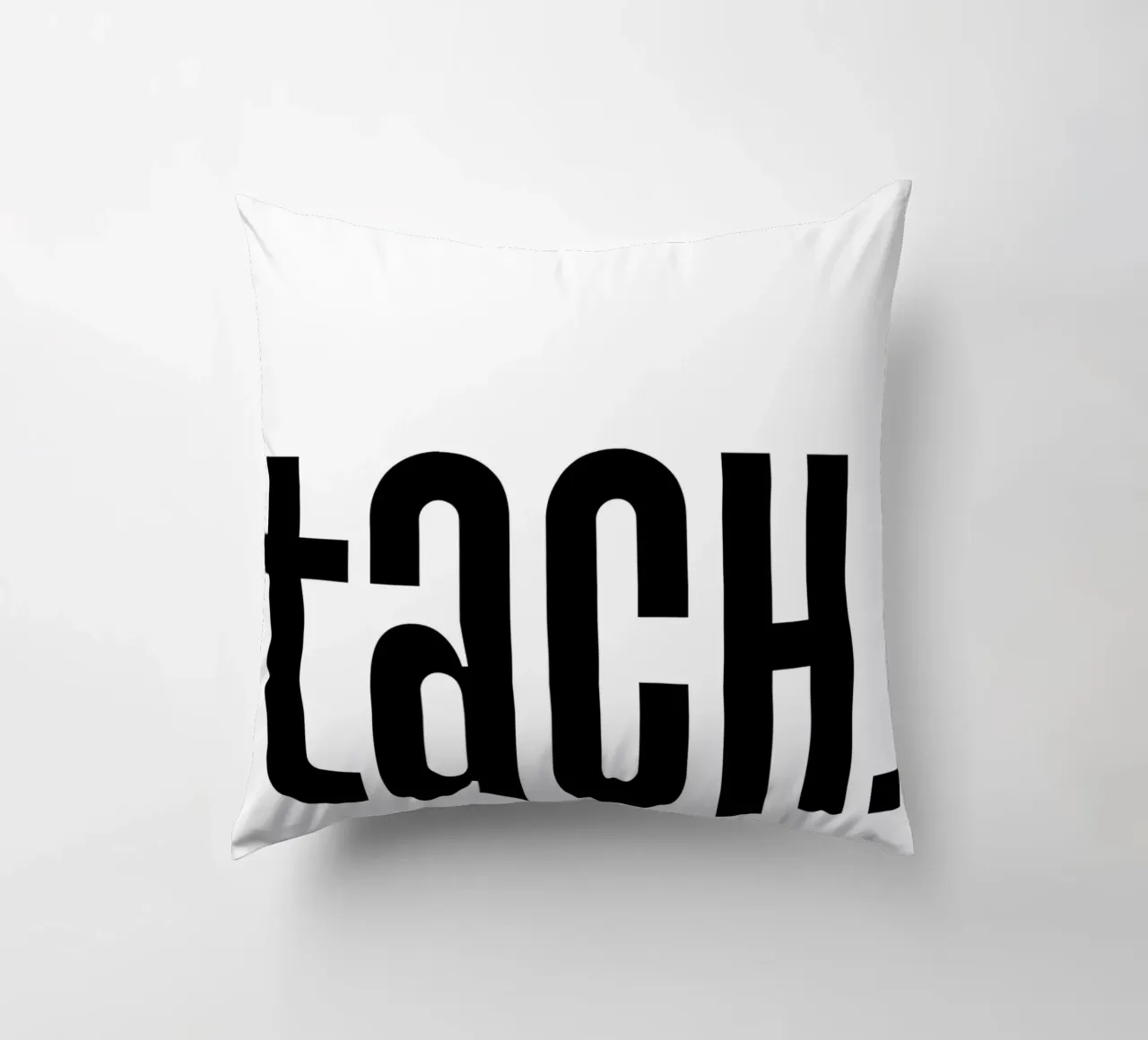 Tach schwarz weiß cuscino da BAINAI QUOTES