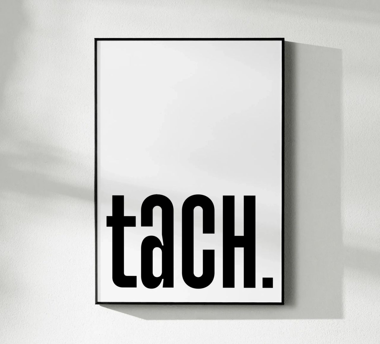 Tach schwarz weiß plexiglass da BAINAI QUOTES