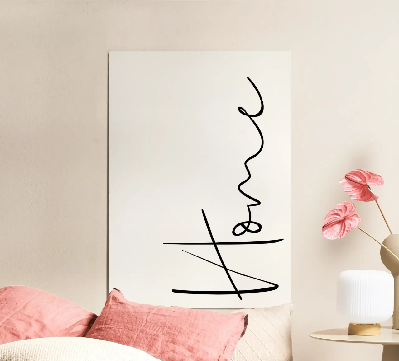 Home poster con telaio in plastica da BAINAI QUOTES