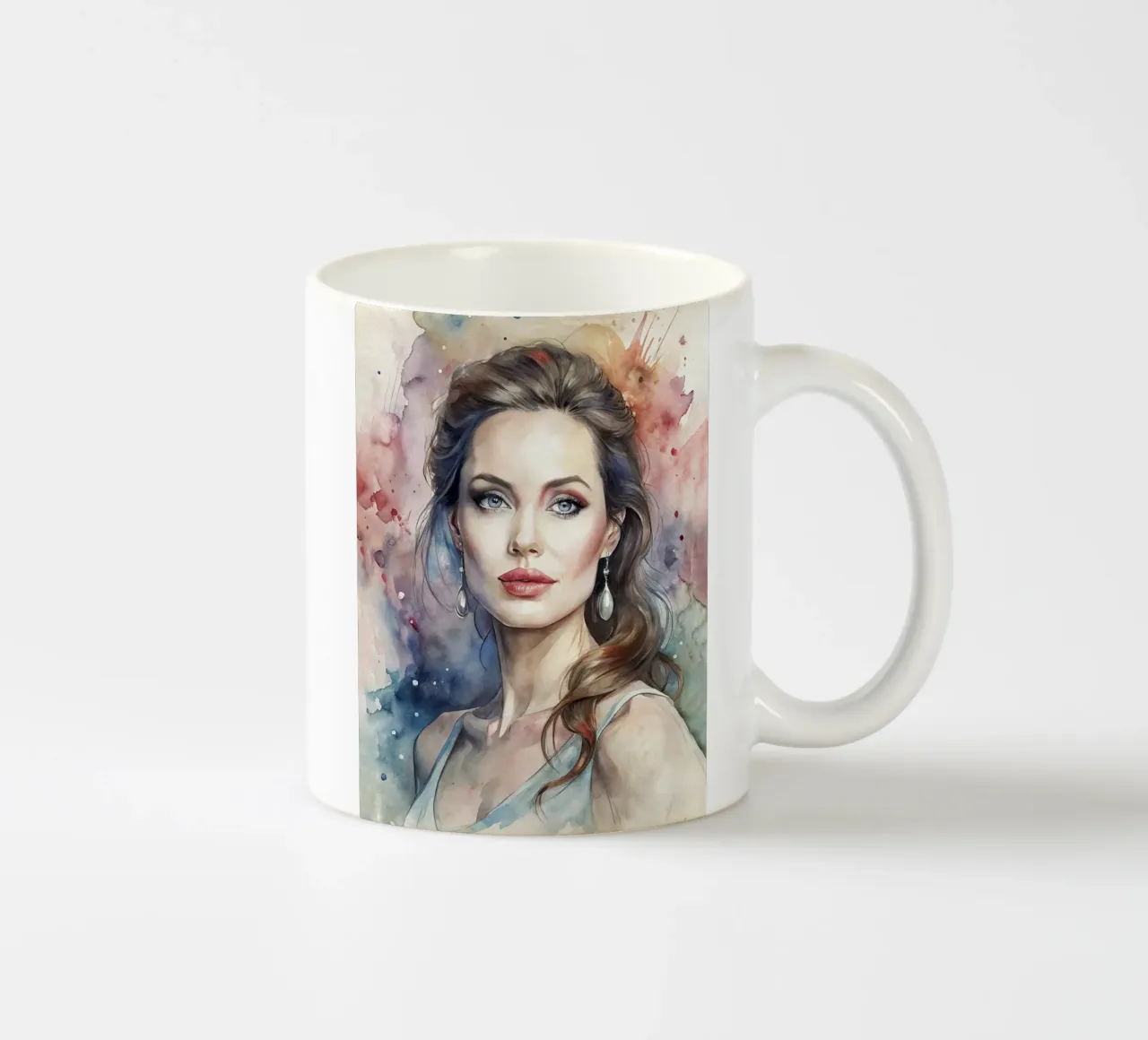 Angelina Jolie in acquerello tazza in ceramica da 🎁 ARTVI-SHOP