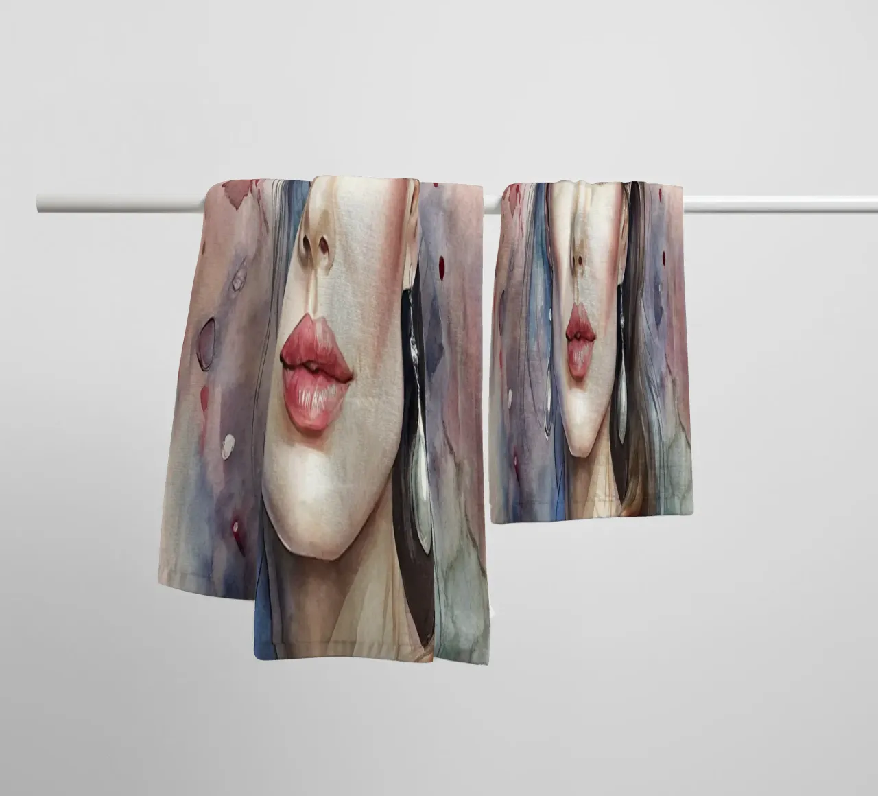 Angelina Jolie in acquerello asciugamano da bagno da 🎁 ARTVI-SHOP