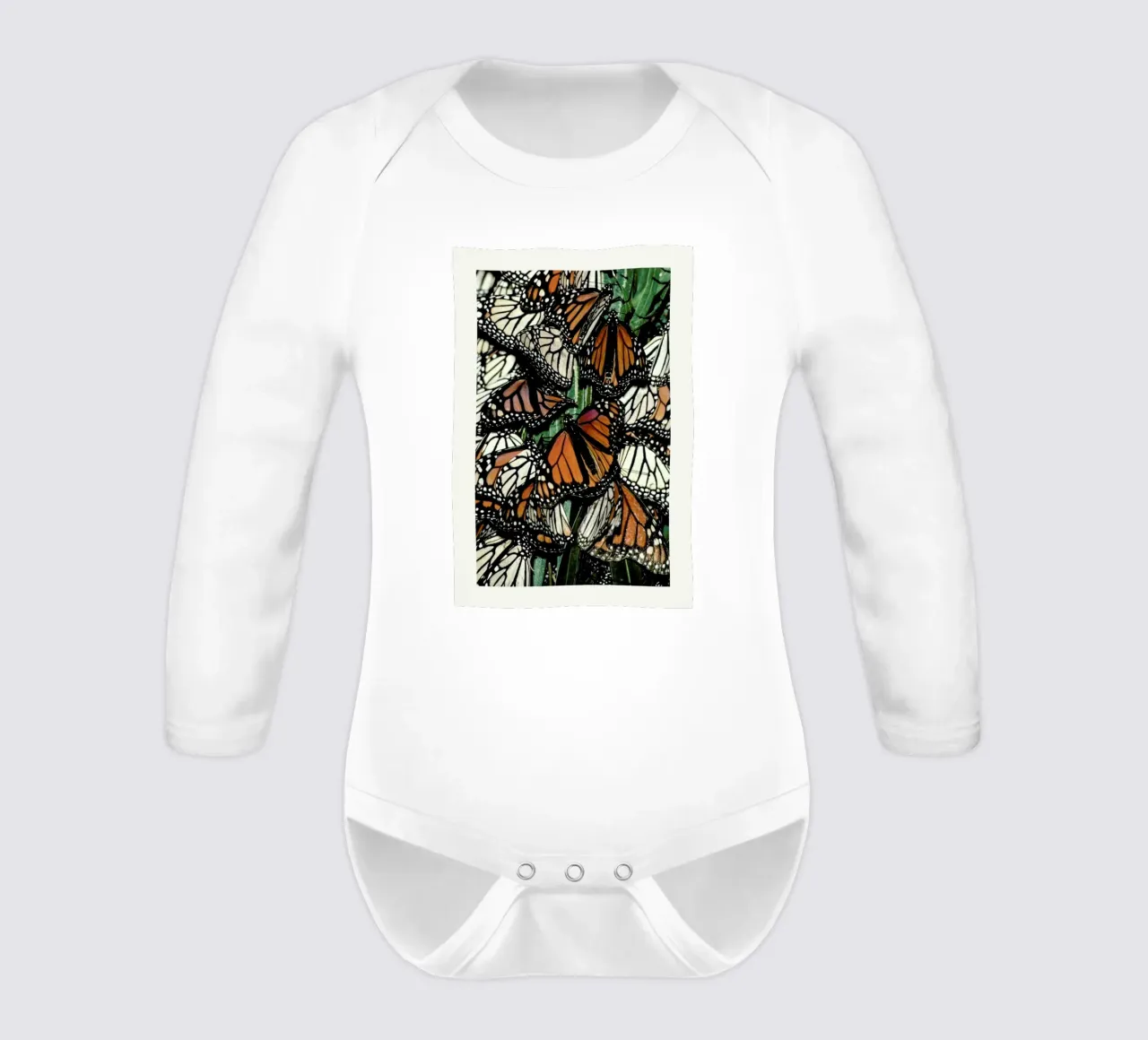 Butterflies body neonato maniche lunghe da Natural Kingdom