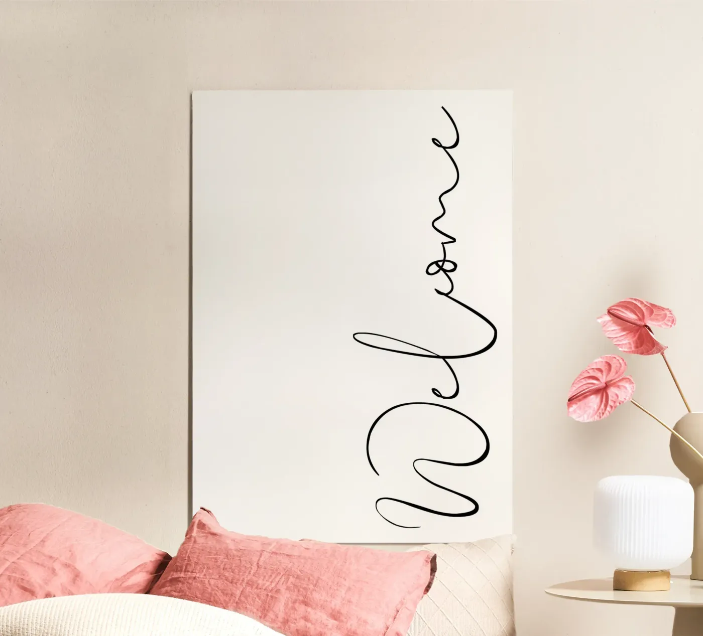 Welcome poster by BAINAI QUOTES