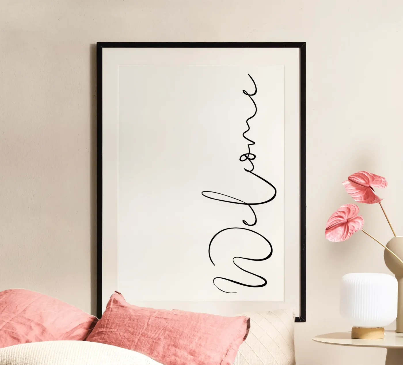 Welcome poster by BAINAI QUOTES